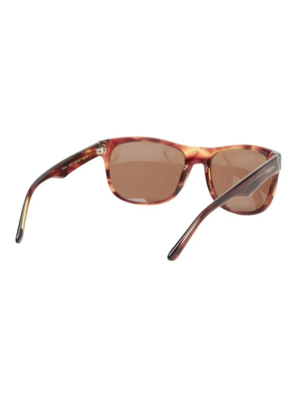 Prada Logo Wellington Sunglasses Brown Acetate Eyewear